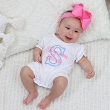 Baby Girls Bubble Romper  -   Chinoiserie Toile Romper ONLY