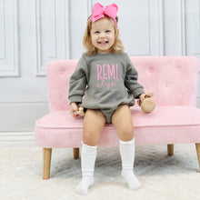 Personalized Toddler Girl Sweatshirt - Charcoal Gray
