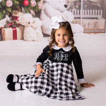 Black and White Buffalo Plaid Dress