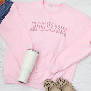 Embroidered Nurse Sweatshirt