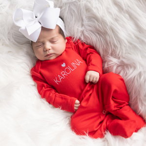 Personalized Baby Girl Valentine's Day Outfit