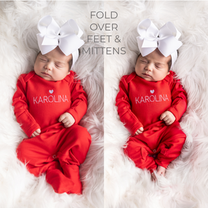 Personalized Baby Girl Valentine's Day Outfit