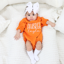 Personalized Toddler Girl Sweatshirt - Orange