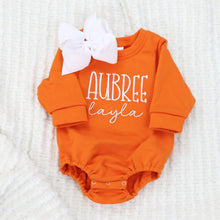 Personalized Toddler Girl Sweatshirt - Orange