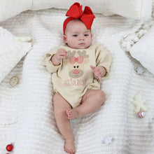 Personalized Baby Girl Christmas Outfit - Christmas Trees - Reindeer