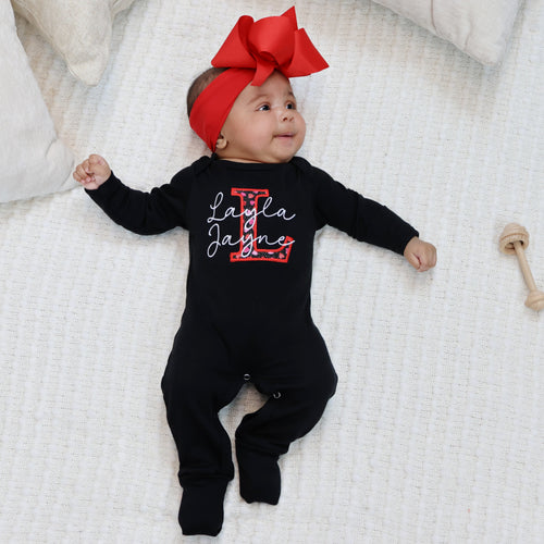 Personalized Baby Girl Valentine's Day Outfit