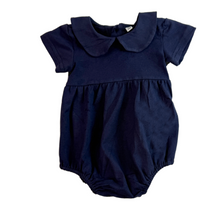 Unisex Peter Pan Collar Bubble Romper