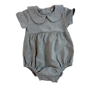 Unisex Peter Pan Collar Bubble Romper
