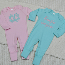 Personalized Baby Girl Outfit - 2 Piece Sleeper Set  0-3M SET