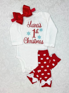 Baby Girls First Christmas Outfit