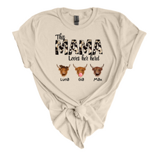 Personalized Mom T- Shirt  - Highland Cow