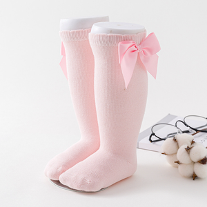 Girls Scalloped Trimmed Socks with Accent Bow - Pink BOGO FREE
