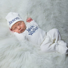 Personalized Baby Boy Outfit - White