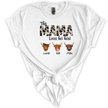 Personalized Mom T- Shirt  - Highland Cow