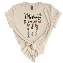 Personalized Mom T- Shirt  - Flower Garden