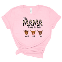 Personalized Mom T- Shirt  - Highland Cow