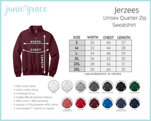 Monogrammed Teacher  Quarter Zip Sweatshirt - Apple