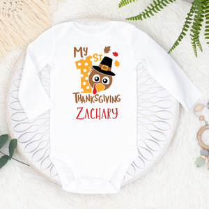 Baby Boy First Thanksgiving Bodysuit