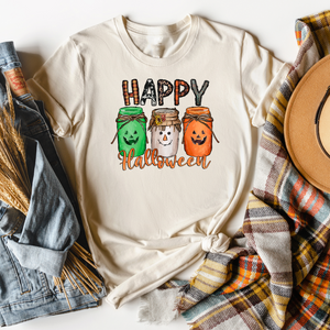 Happy  Halloween  T Shirt - Mason Jars