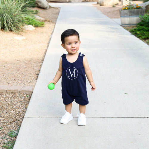 Monogrammed Baby Boy Summer Outfit