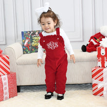 Monogrammed Girls Christmas Outfit