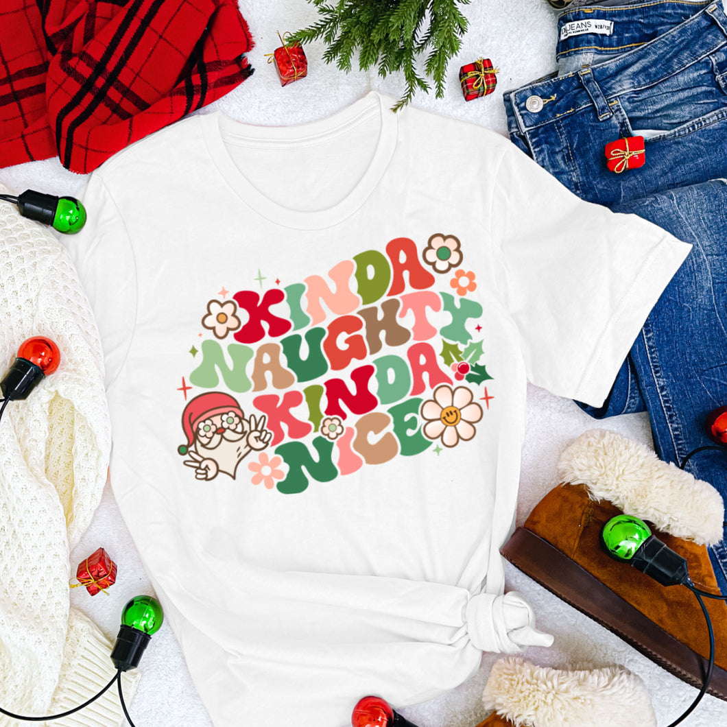 Kind Of Naughty Kind Of Nice  - Women's Christmas T Shirt
