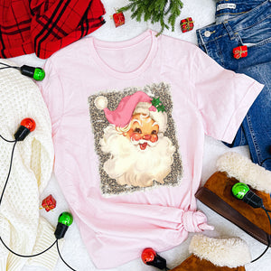 Vintage Santa Women's Christmas T Shirt