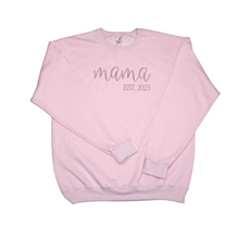 Mama  EST. Sweatshirt - Pink