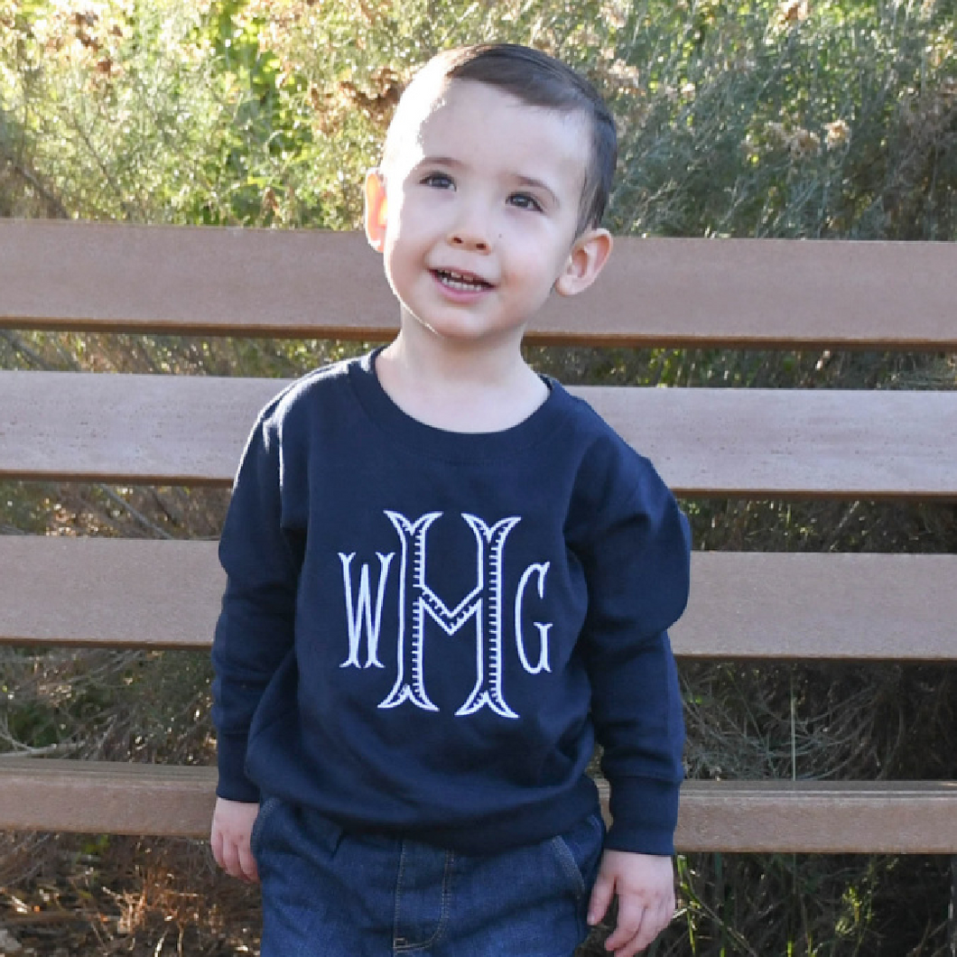 Boys navy online blue sweatshirt