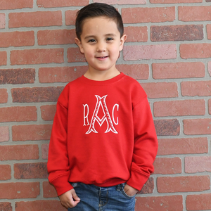 Red sweatshirt for boys sales