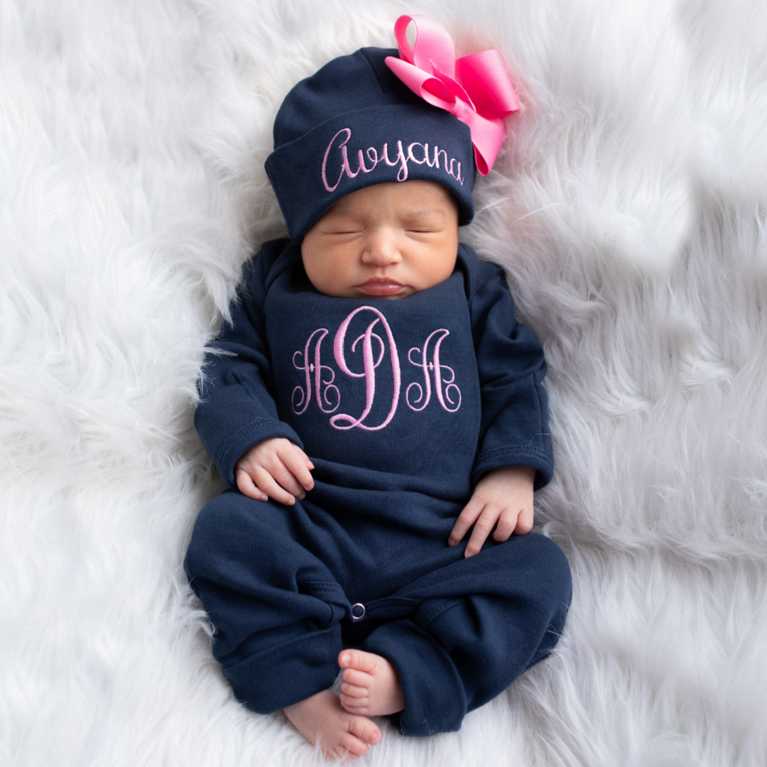 Baby girl monogrammed clothes outlet
