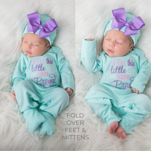Baby Girl Outfit - For This Little Girl We Have Prayed