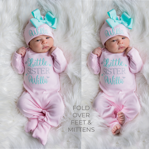 Personalized Baby Girl Outfit- Little Sister