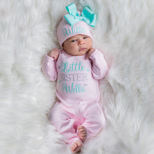 Baby sister coming clearance home outfit