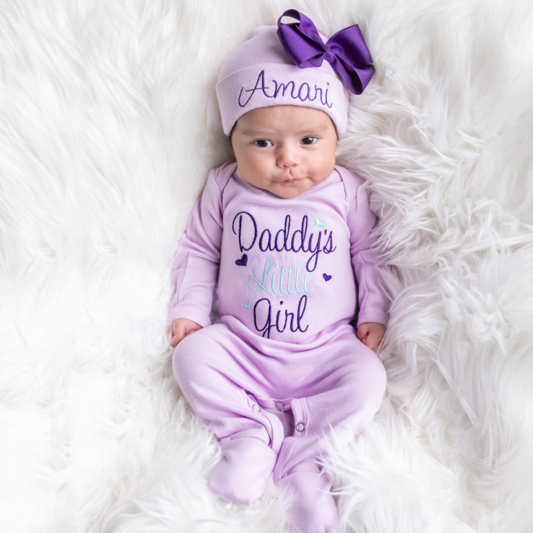 Baby Girl Personalized Outfit Daddy s Little Girl Junie Grace