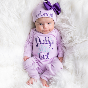 Baby Girl Personalized Outfit- Daddy's Little Girl