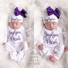 Personalized Baby Girl Outfit - Royal Purple