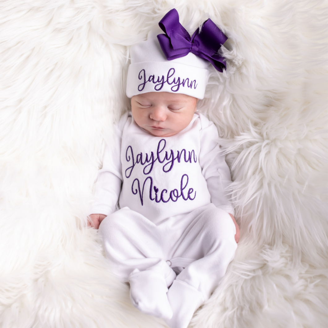 Purple baby girl outfit hot sale
