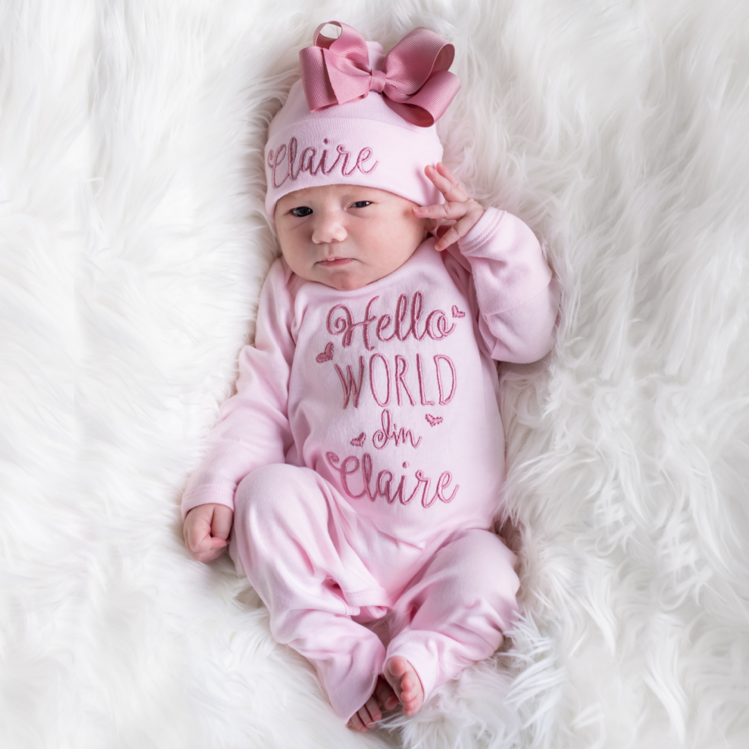 Hello world 2025 baby outfit