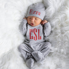 Newborn Baby Boy Outfit with Optional Matching Hat
