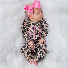 Baby Girl Personalized Coming Home Outfit & Headband - Leopard Print
