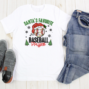 Men's Christmas Baseball T- Shirt