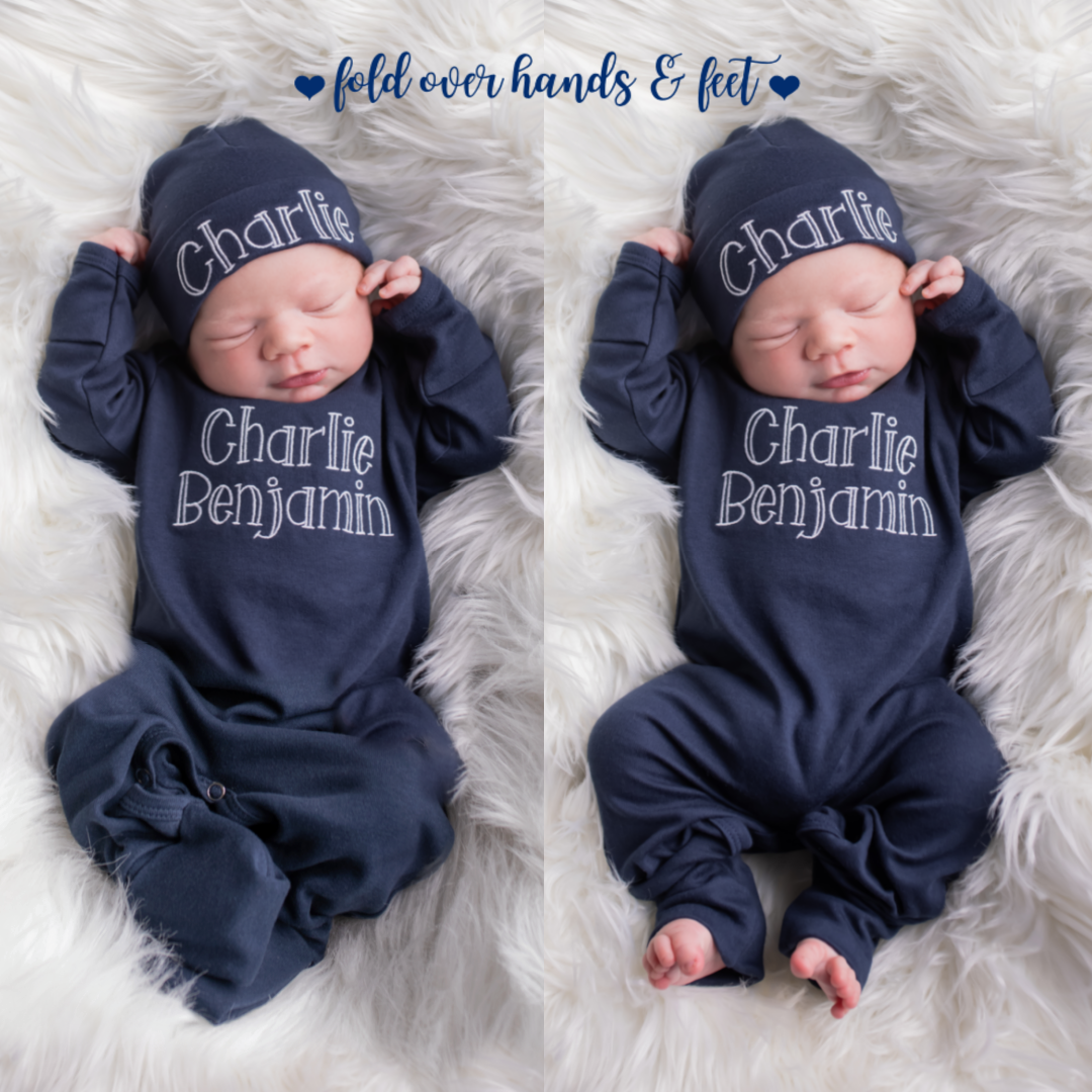 Personalized Baby Boy Coming Home Outfit Junie Grace