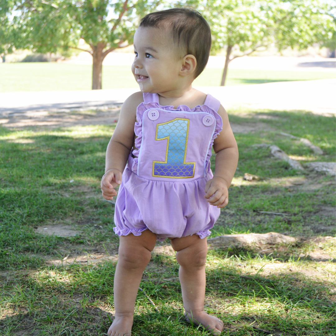 Baby Girl First Birthday Outfit - Lavender Baby Girl First Birthday Outfit - Lavender