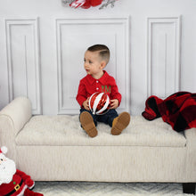 Monogrammed Boys Polo -  Red Long Sleeve
