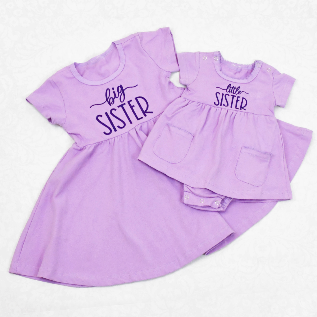 girl big sister little sister dress