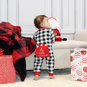 My First Christmas Pajamas - Buffalo Plaid