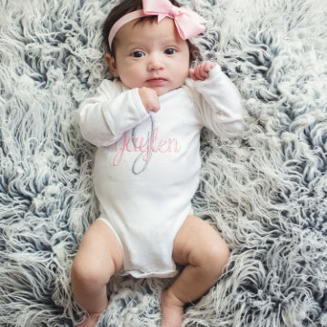 Personalized Baby Girl Onesie – Junie Grace - Main Image