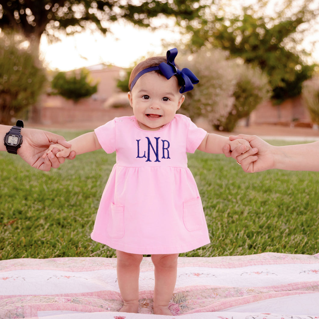 pink dress infant Baby Girl Light Long Sleeve Just beautiful Newborn Baby Girls Pink Scalloped