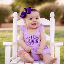 Monogrammed Girl Summer Outfit - Lavender 2 Piece